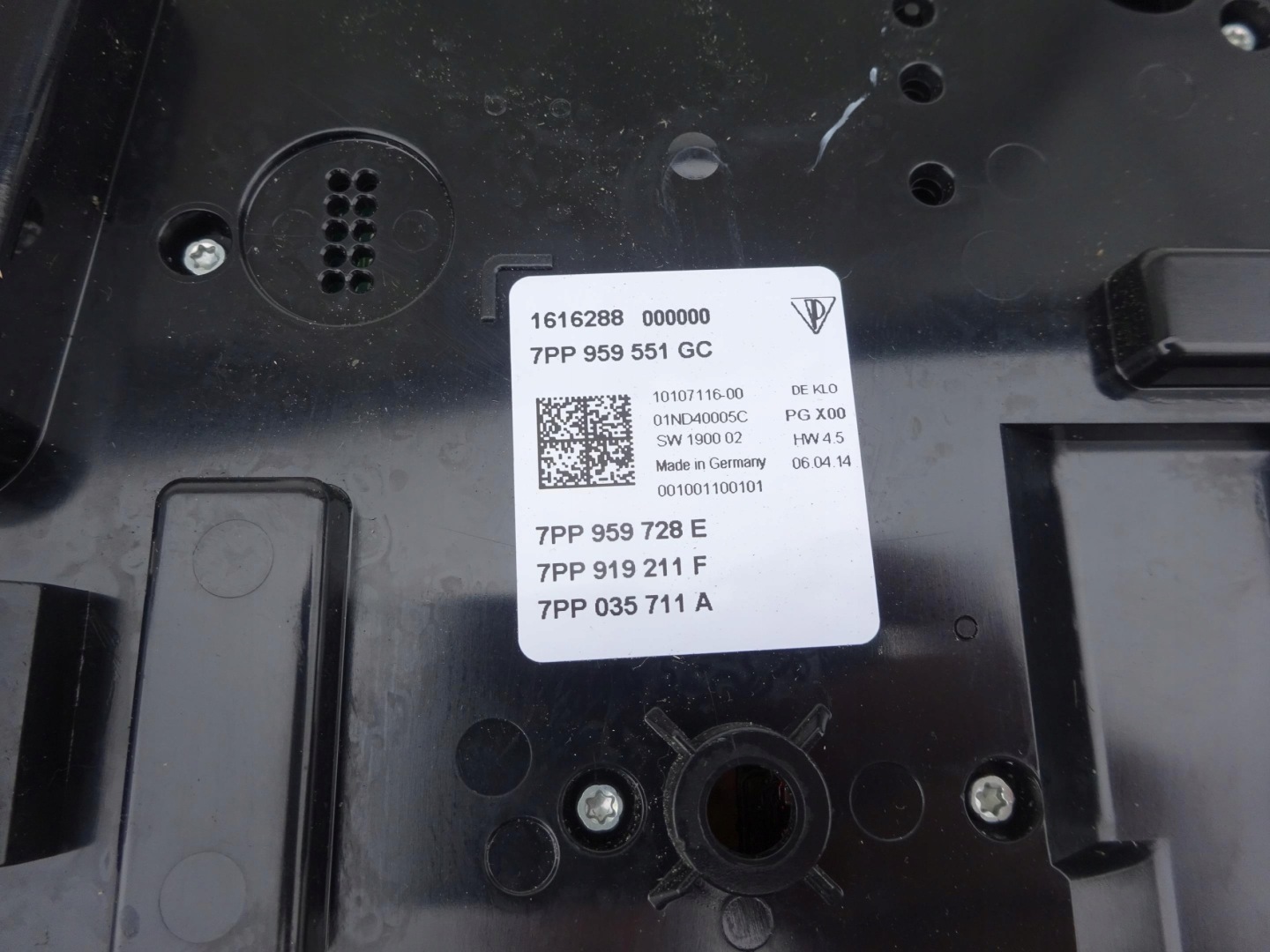 PORSCHE CAYENNE PANAMERA light control panel