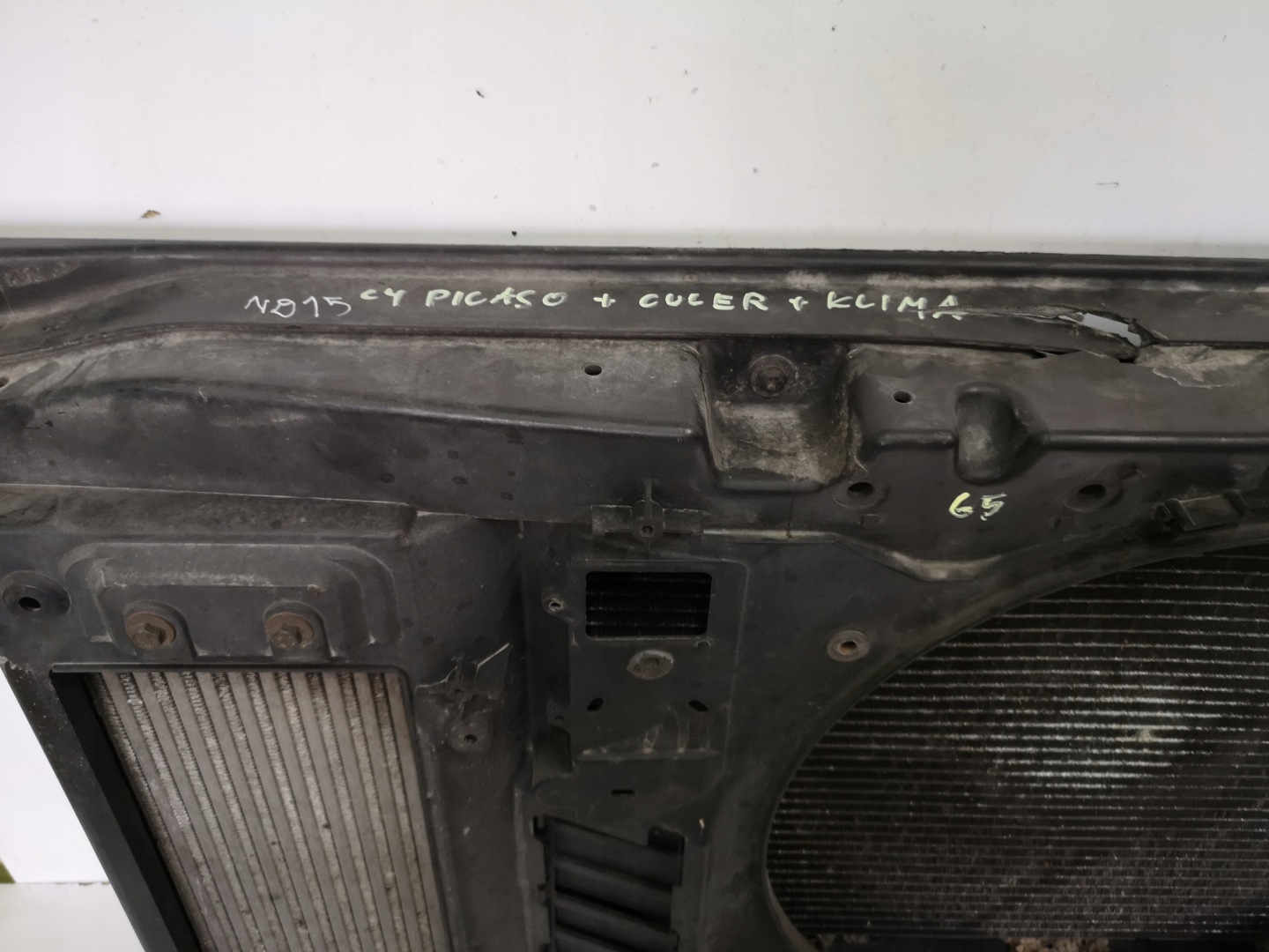 front body wall intercooler radiator CITROEN C4 PICASSO