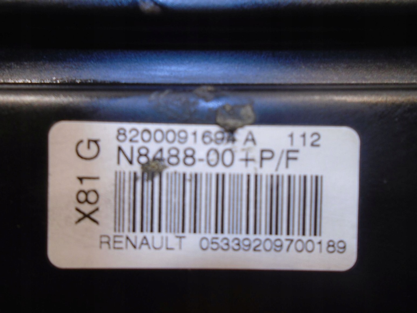 passenger airbag RENAULT ESPACE IV 8200091694A