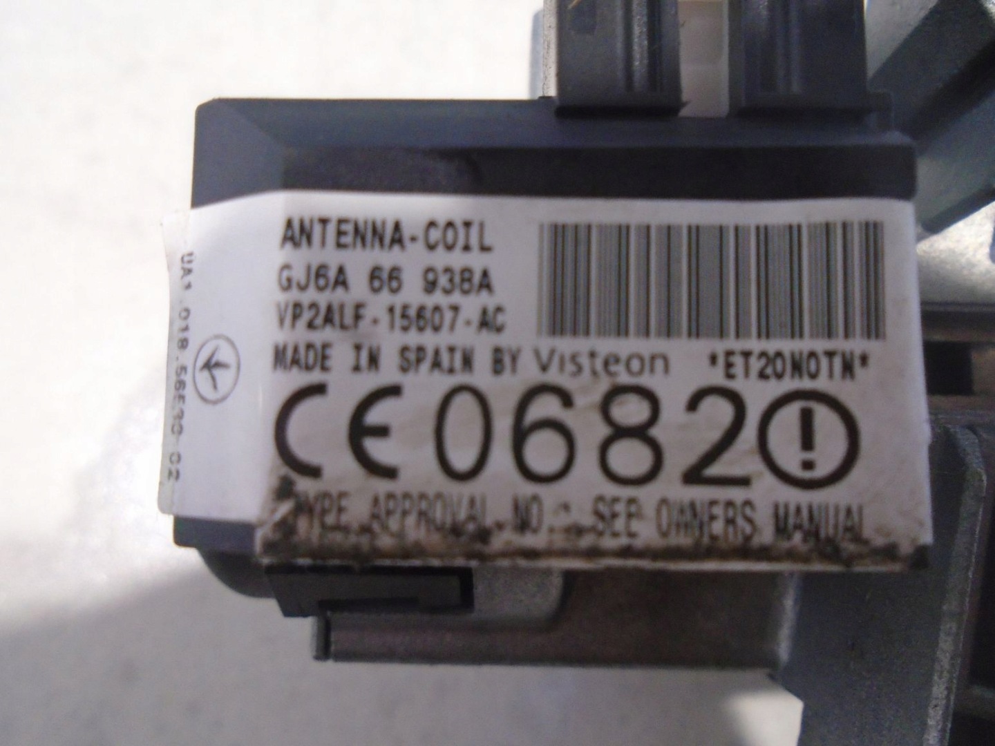 ignition Z KLUCZYKIEM MAZDA 6 GJ6A6693BA
