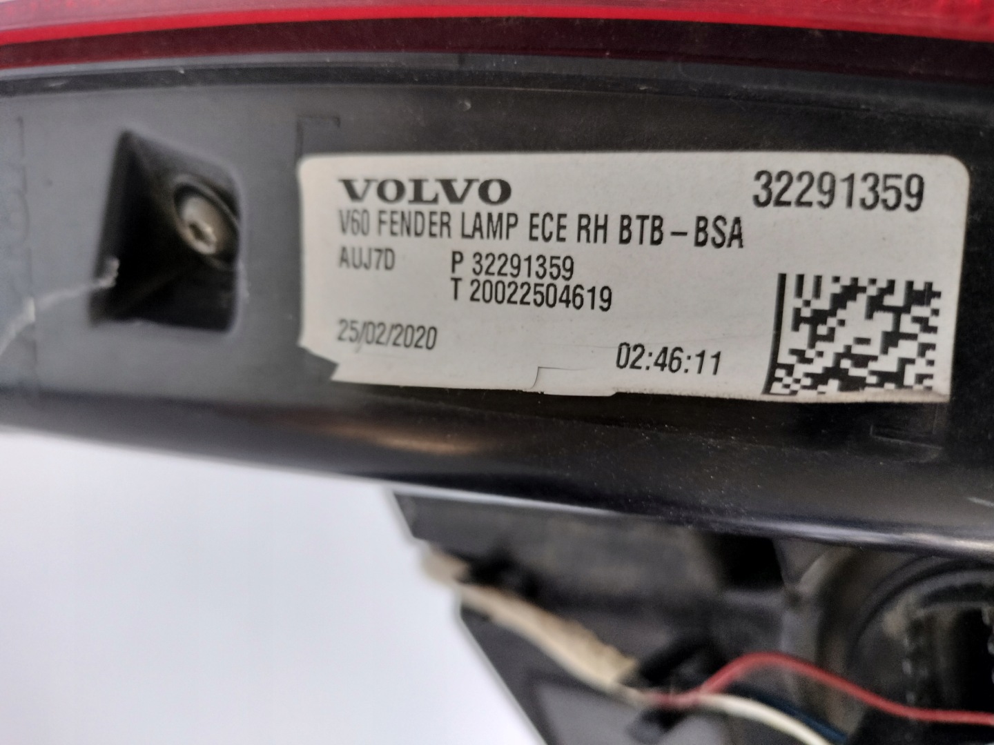 light right rear VOLVO V60 18- LED