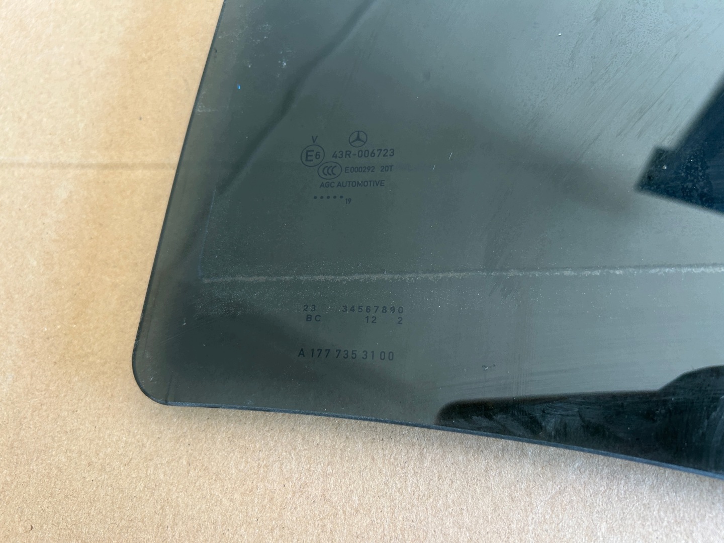 MERCEDES W177 window door left rear part A1777353100