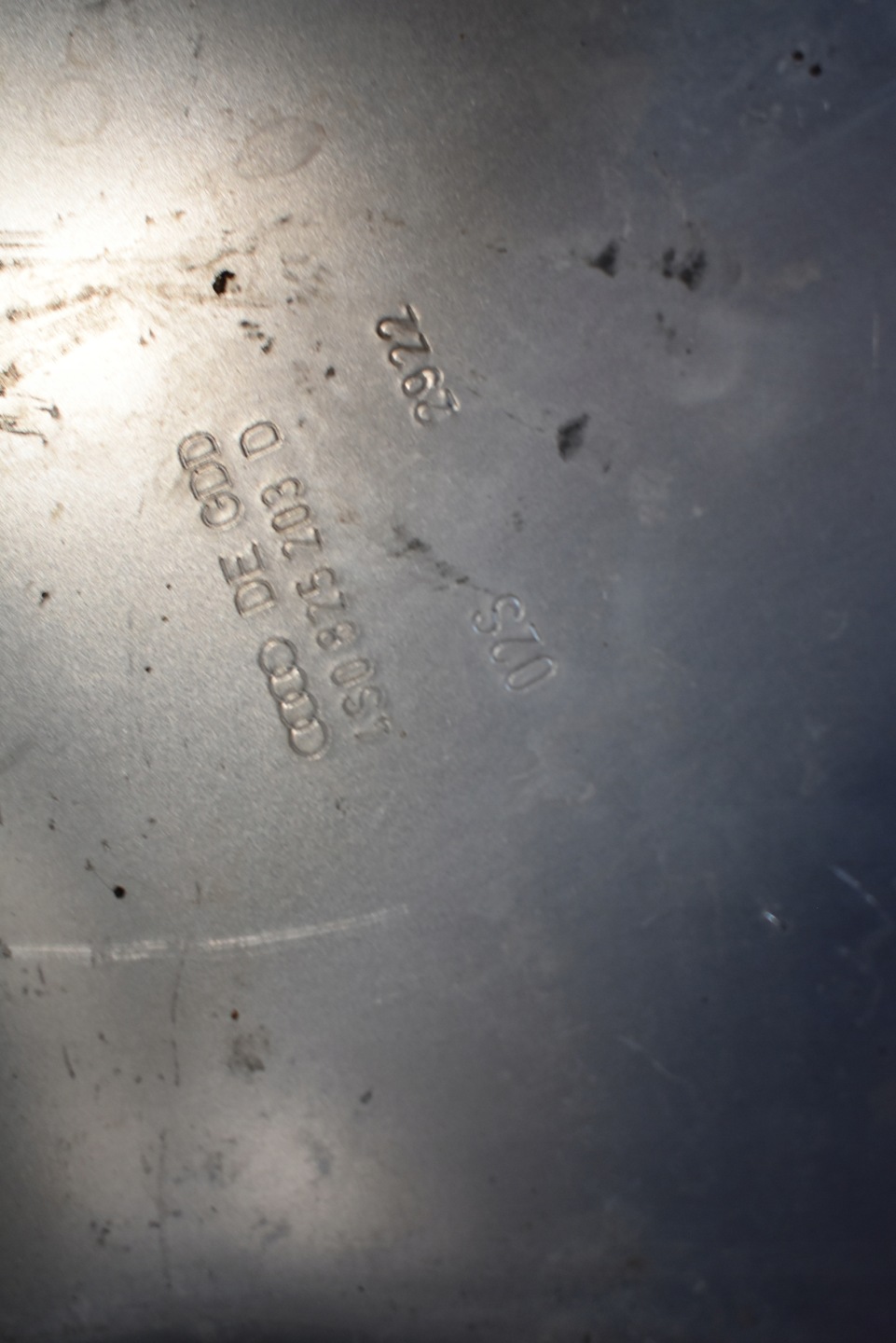 cover floor of the engine AUDI R8 1
