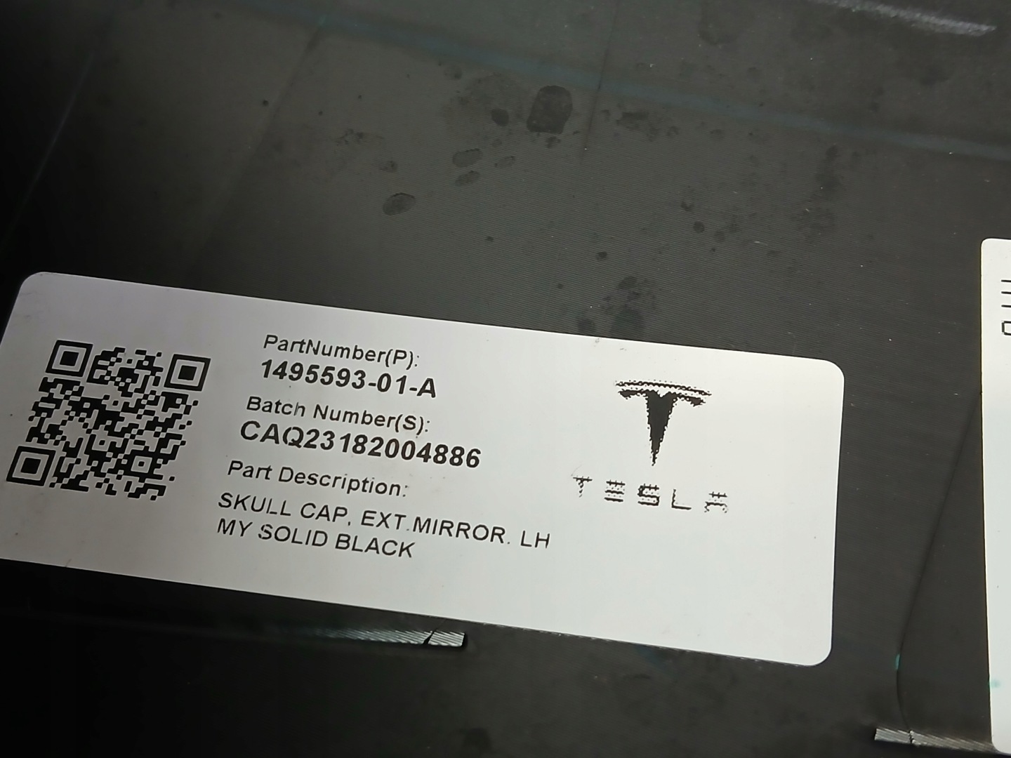 Spiegel Gehäuse rechts oder links TESLA Y 1495594-01-A 1495593-01-A