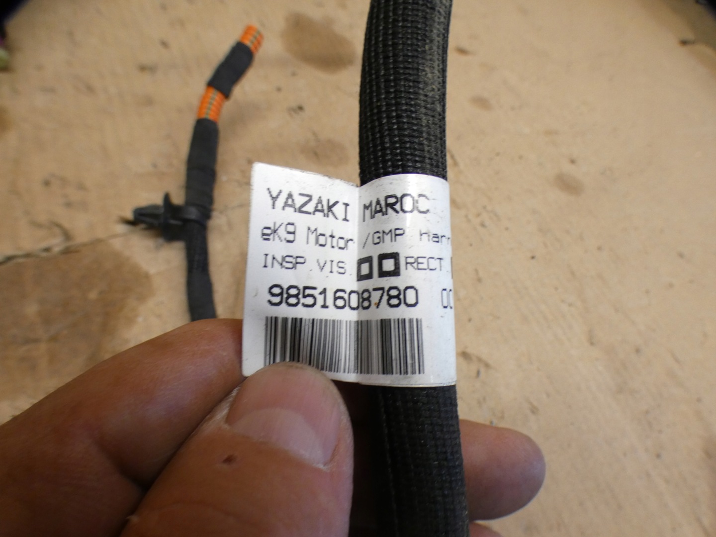 PEUGEOT RIFTER LIFT bundle wiring electrical P0 9851608780