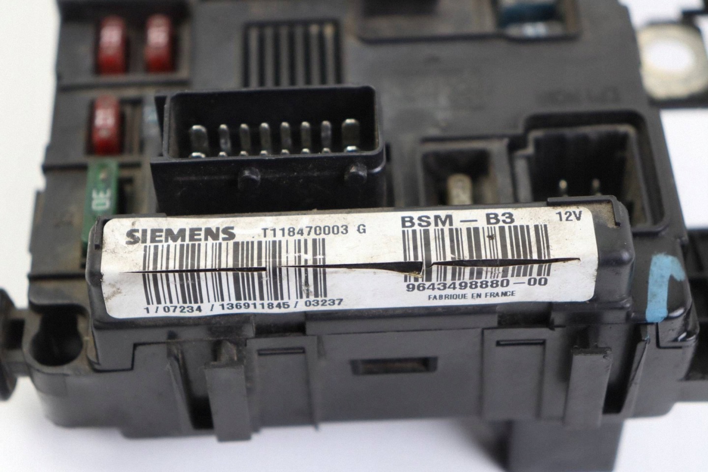 CITROEN PEUGEOT module compartment control unit BSM 9643498880 T118470003G