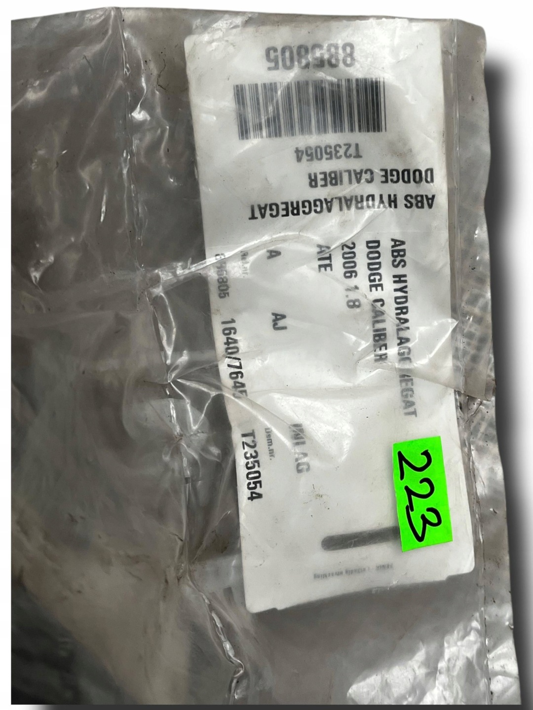 Pompa ABS DODGE CALIBER 25.0212-0311.4 2.0 CRD !J