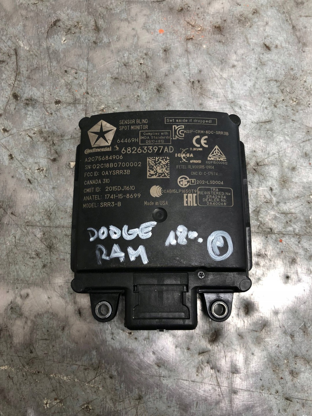 modulo MARTWEGO POLA DODGE RAM 68263397AD