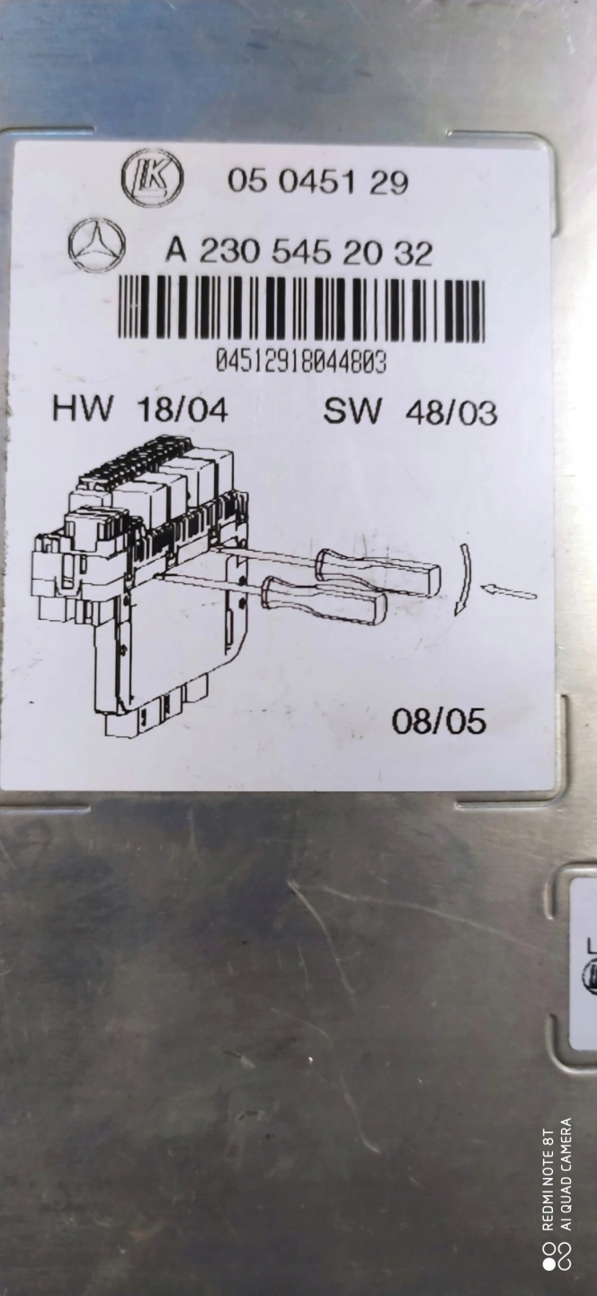 module SAM A2305452032 MERCEDES SL R230