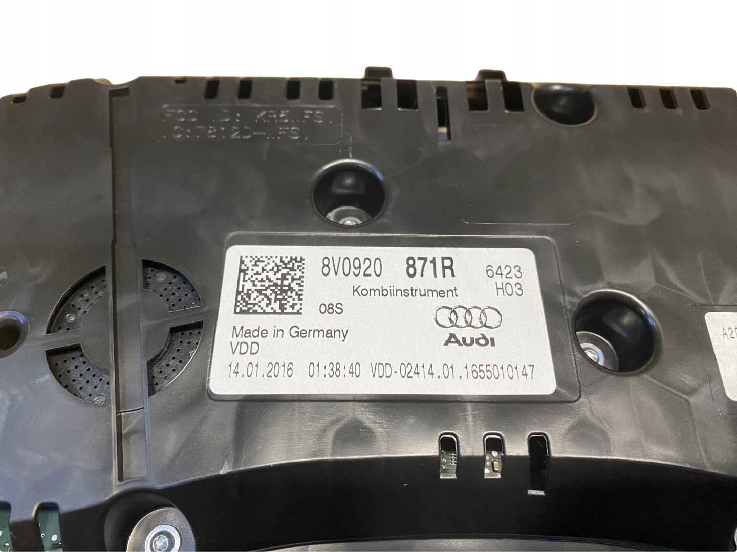 AUDI A3 8V dials dials TFSI 8V0920871R
