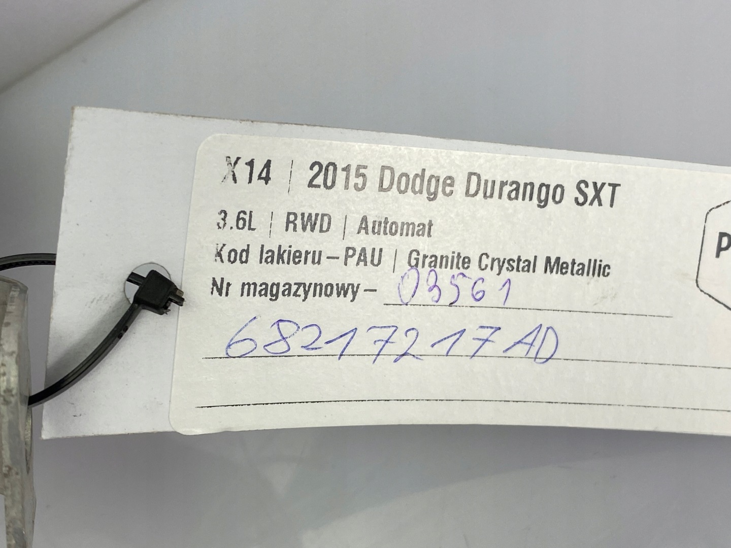prijenos klimatizacije Dodge Durango 2014+ USA