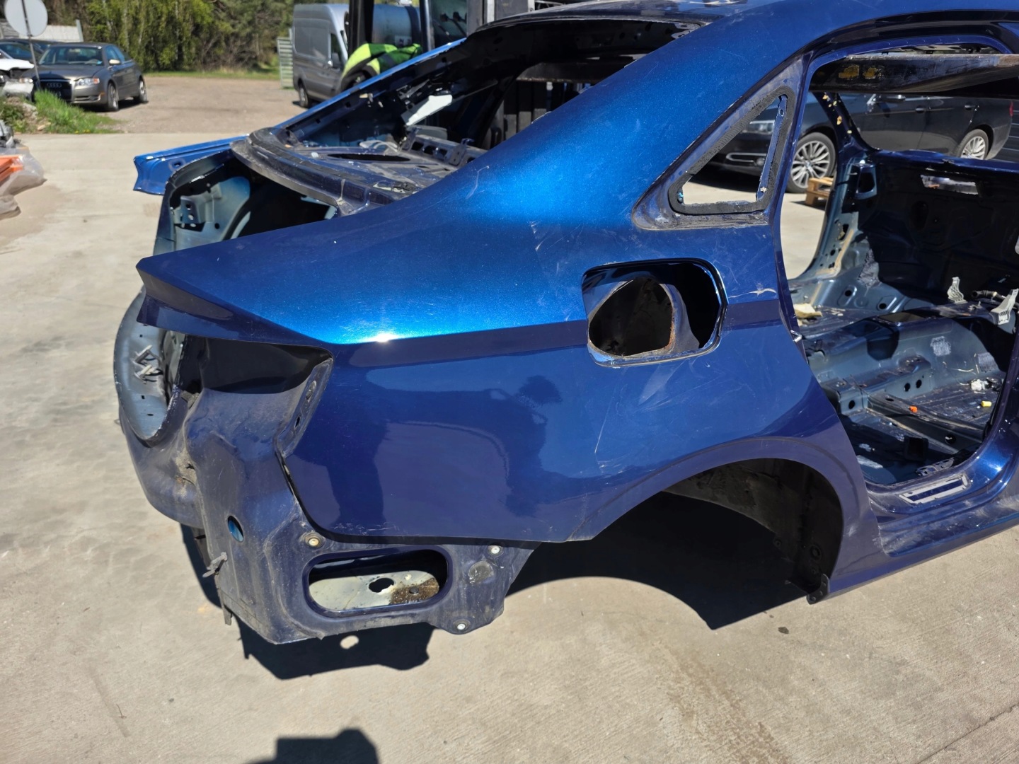 quarter threshold fender right rear part AUDI A3 8V sedan original !!! *2