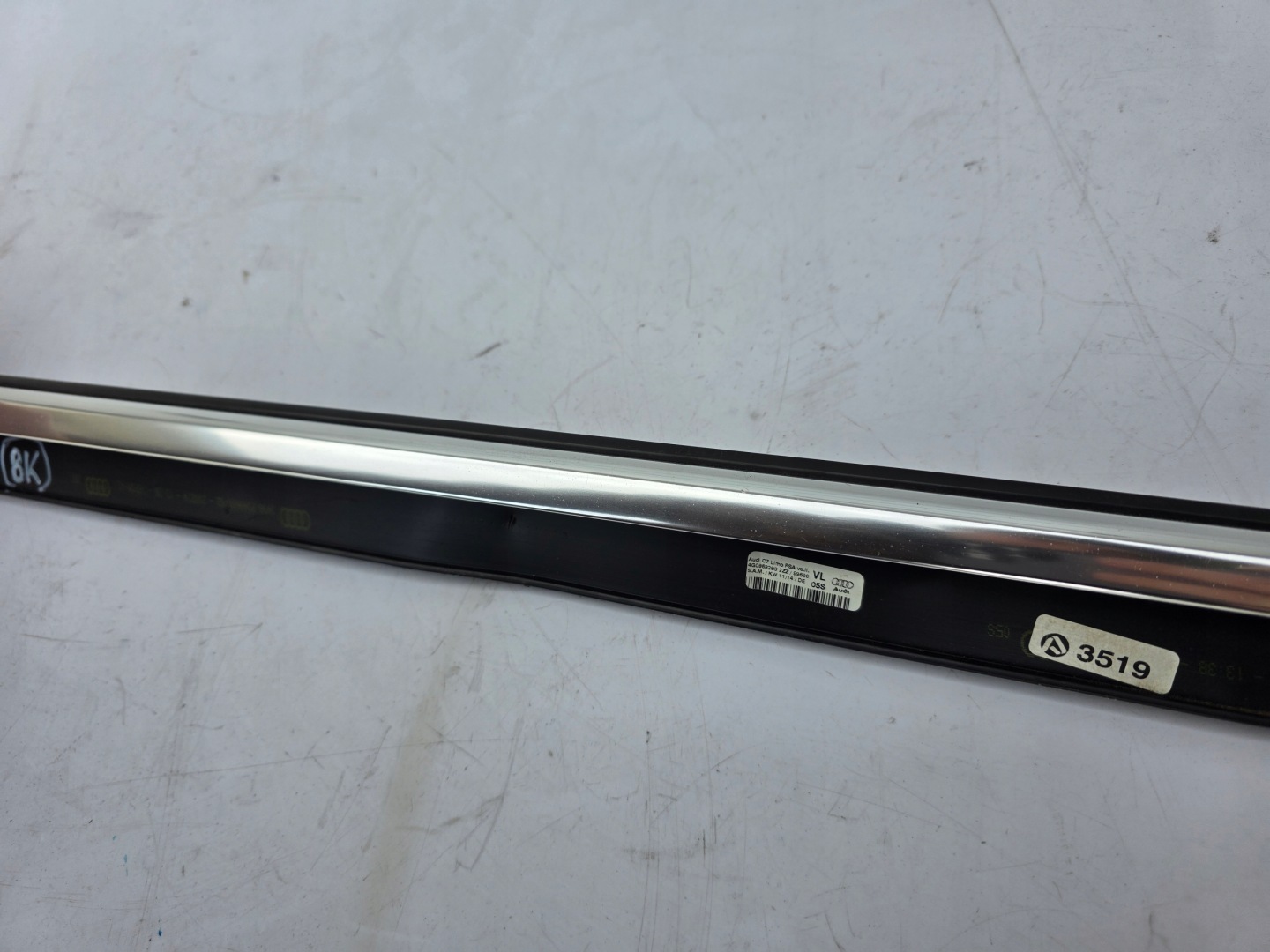 moulding dust door CHROM left front left front AUDI A6 C7 4G