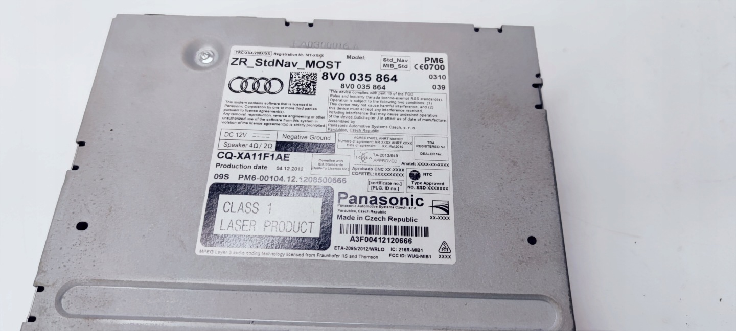 AUDI MULIMEDIA navigation devices card reader SD AUDI A3 8V 8V0035864 8V0035864