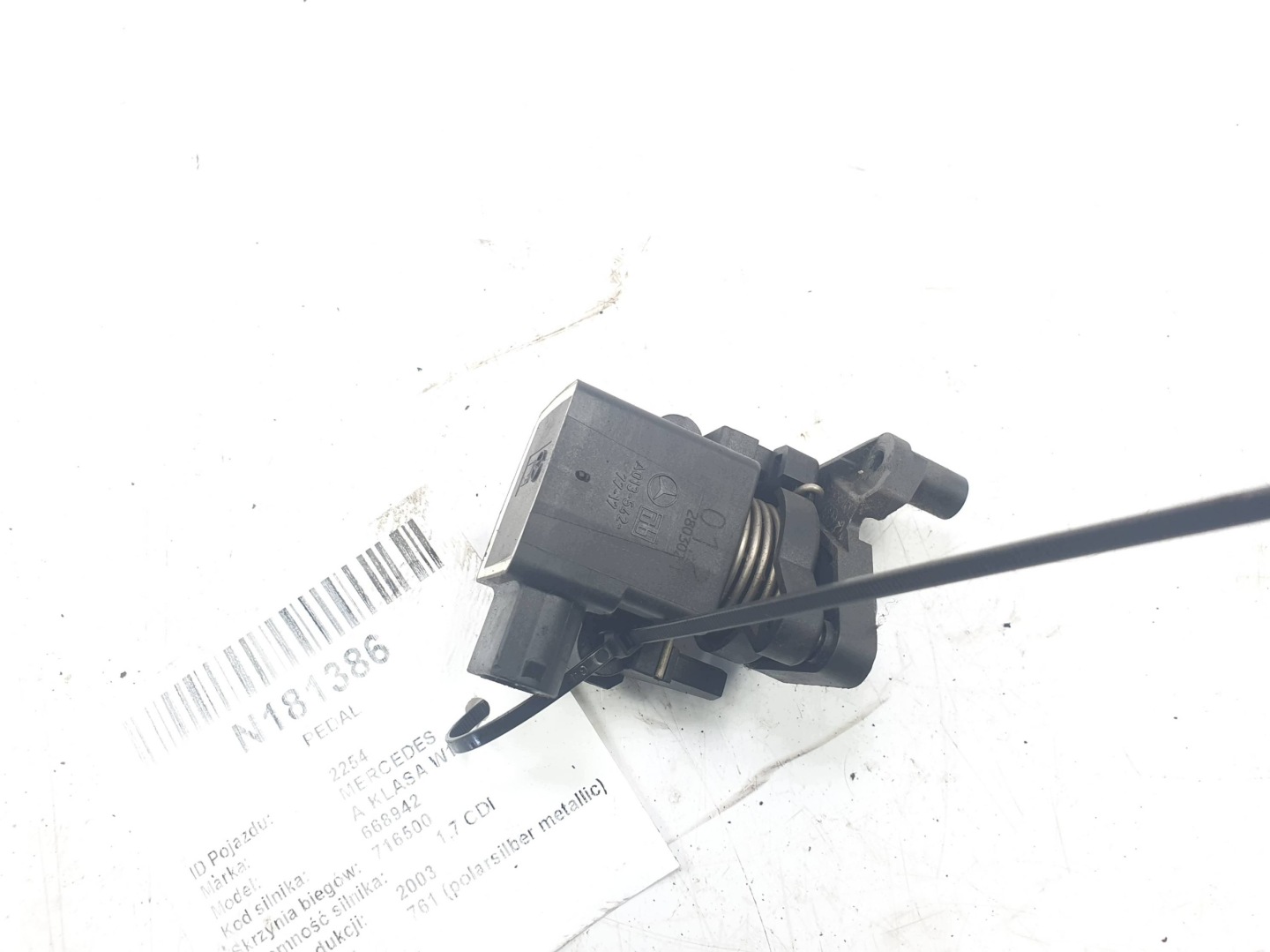 PEDAL A1683010428 MERCEDES A class W168