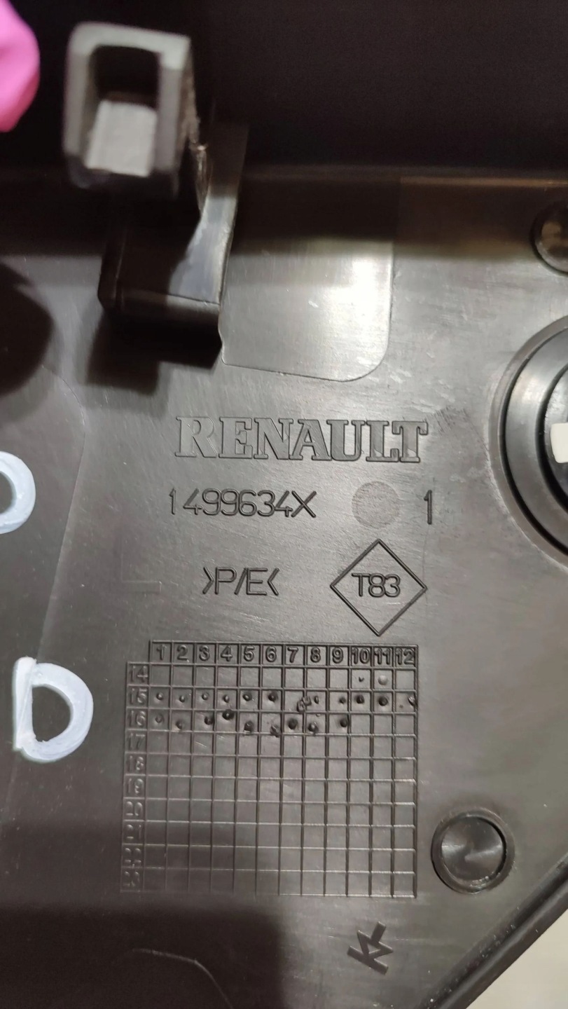 Renault Kadjar 17r 1.5dci front side right cover seat