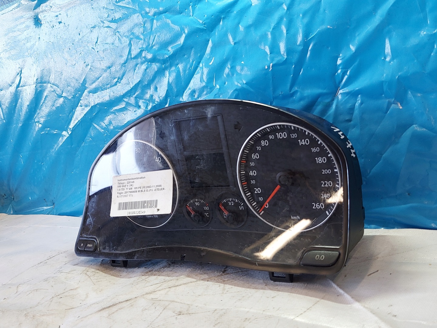dials clock VW GOLF V 1.9 TDI 1K0920883B