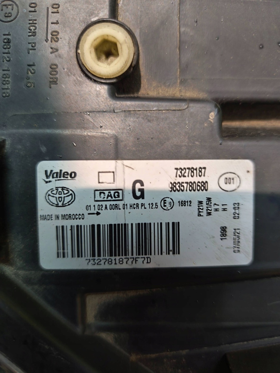 REFLEKTOR left front TOYOTA PROACE CITY VERSO NR.R1112