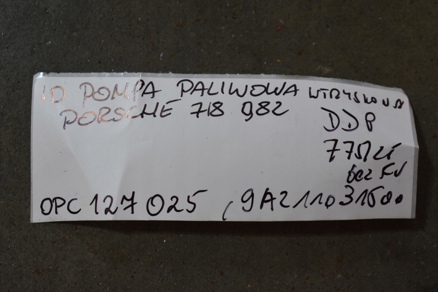 IDEALNA fuel pump Einspritzdüse 982 718 DDP 1