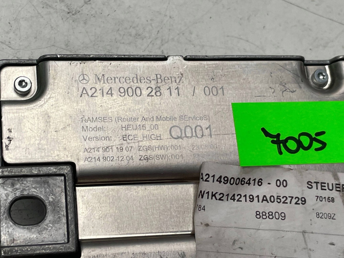 Mercedes-Benz E W214 Module Unité de contrôle A2149002811 !J