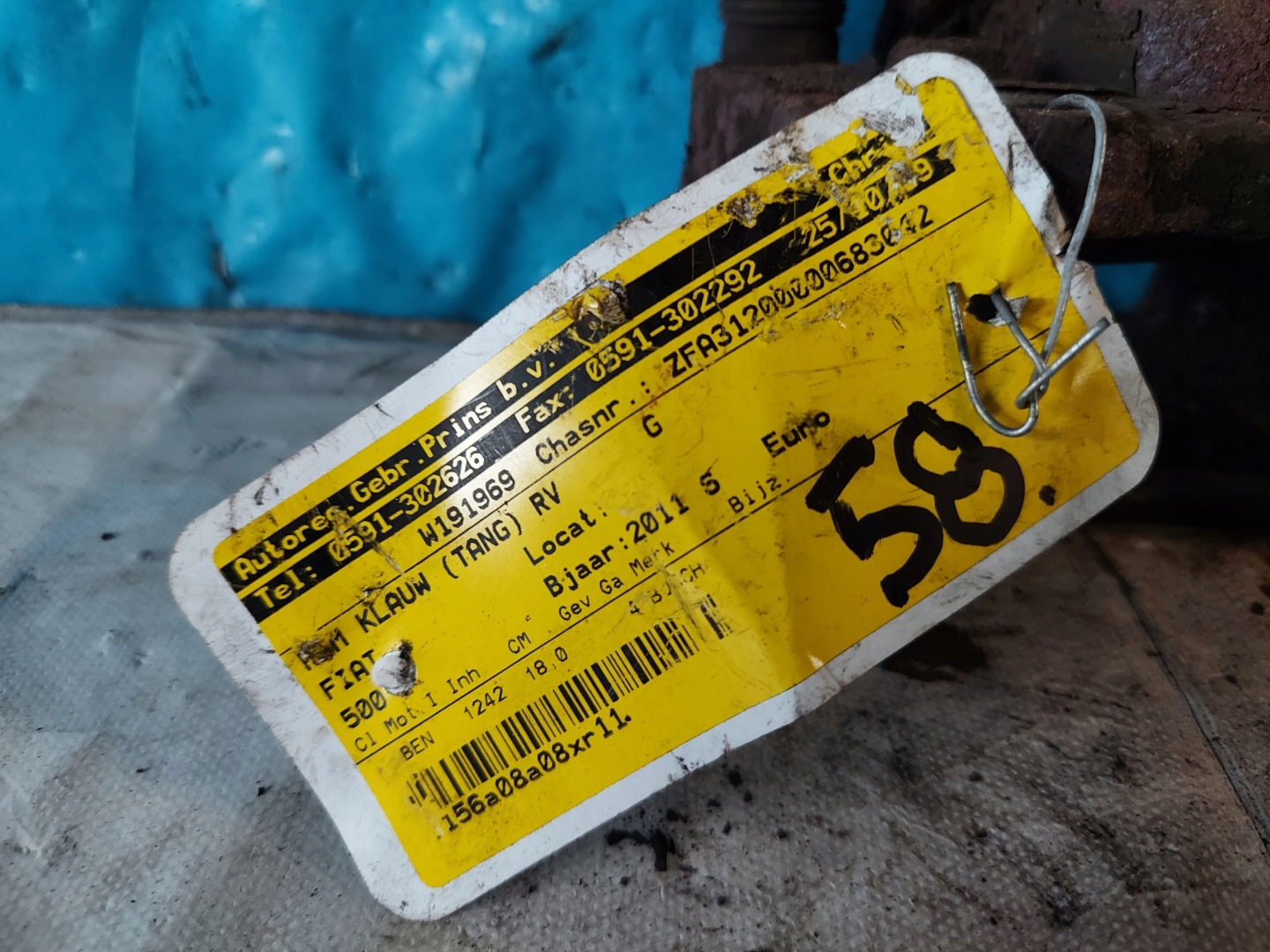 caliper FIAT 500 1.2 B PP BOSCH48/20