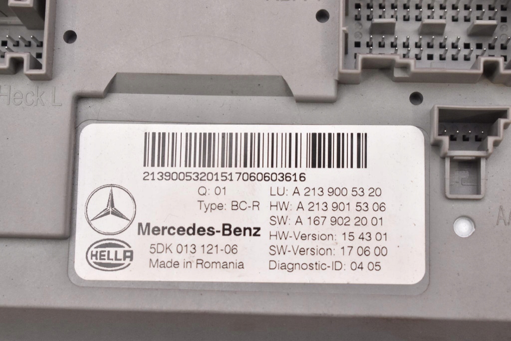 control unit module SAM A2139005320 MERCEDES E-KLASA W213 2.0 CDI 194 KM 16-21