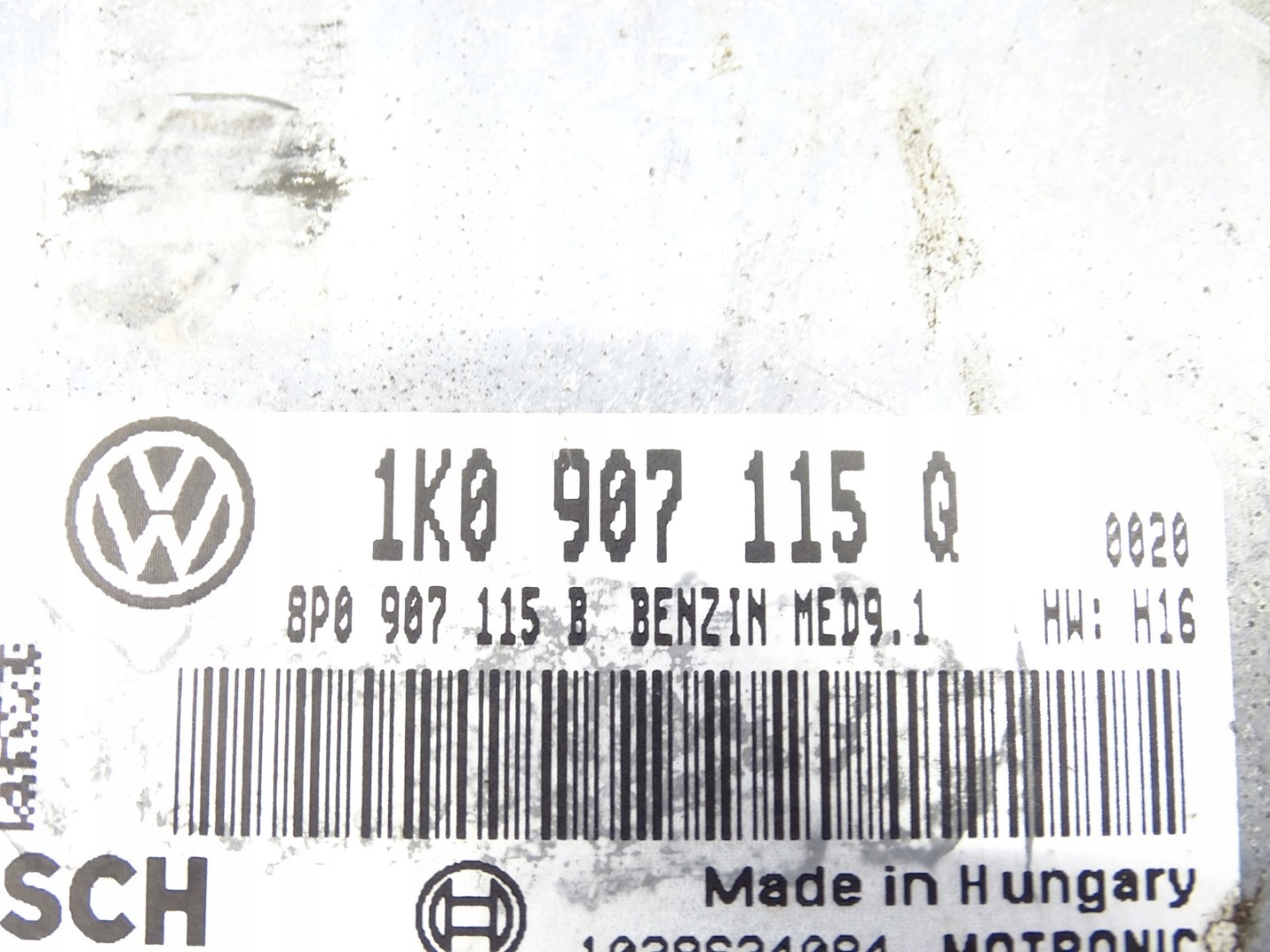control unit of the engine VW GOLF V 2.0 TFSI 1K0907115Q