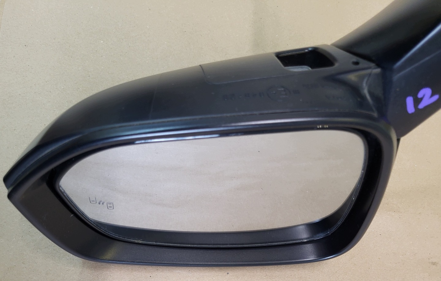 mirror complete exterior 12 PIN right black PERLA TOYOTA RAV4 V OE EU