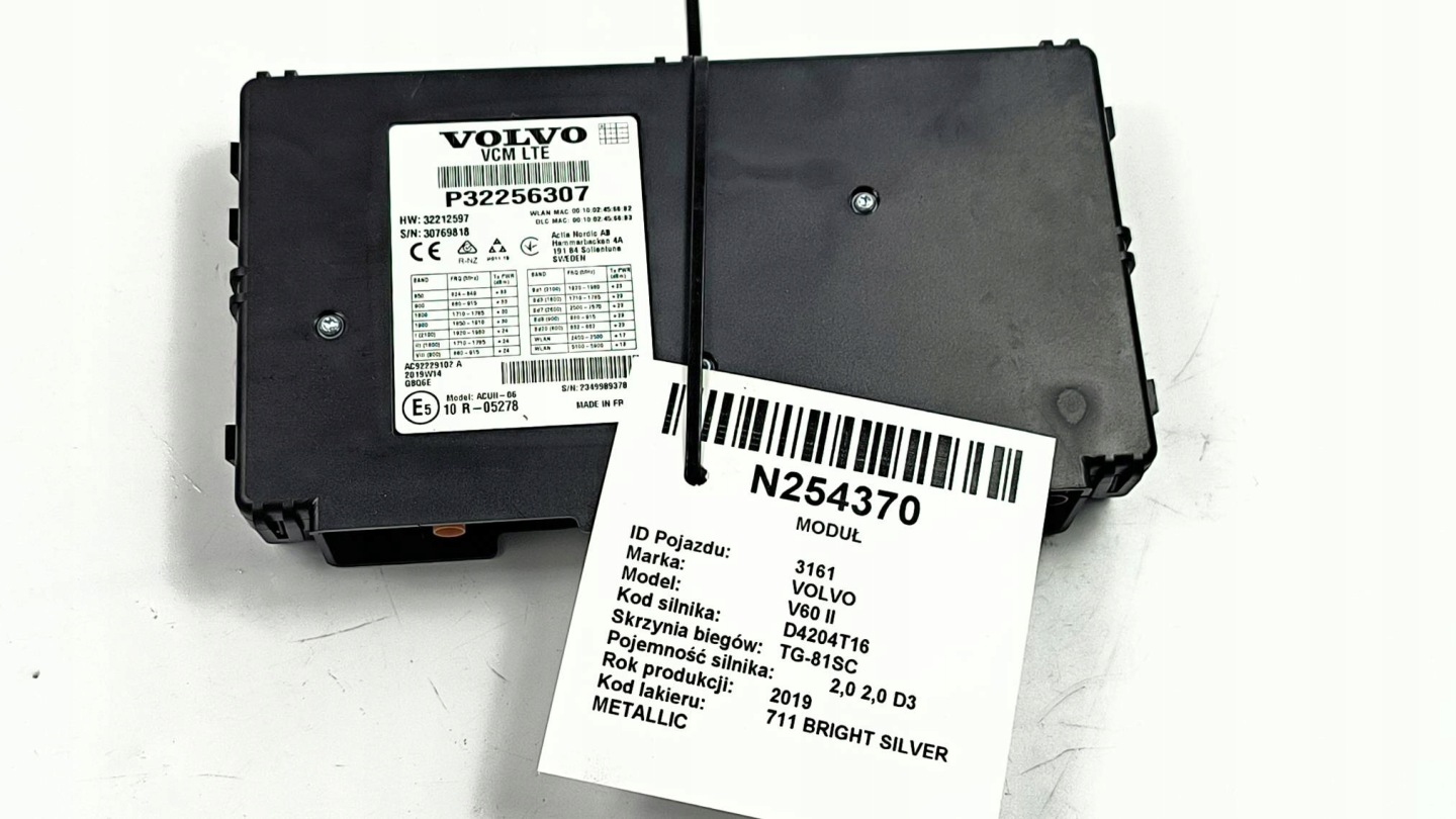 module VCM LTE 32256307 VOLVO V60 II