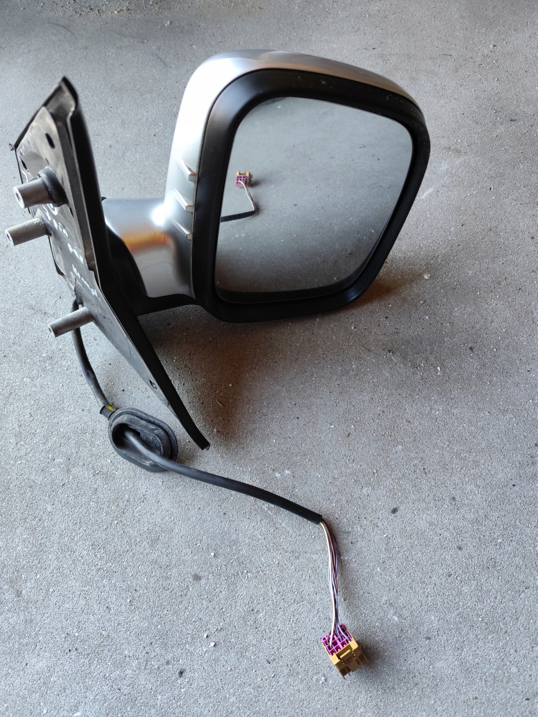 mirror mirrors komplet VW T5 right left pasazer/kierowca 7 PIN silver