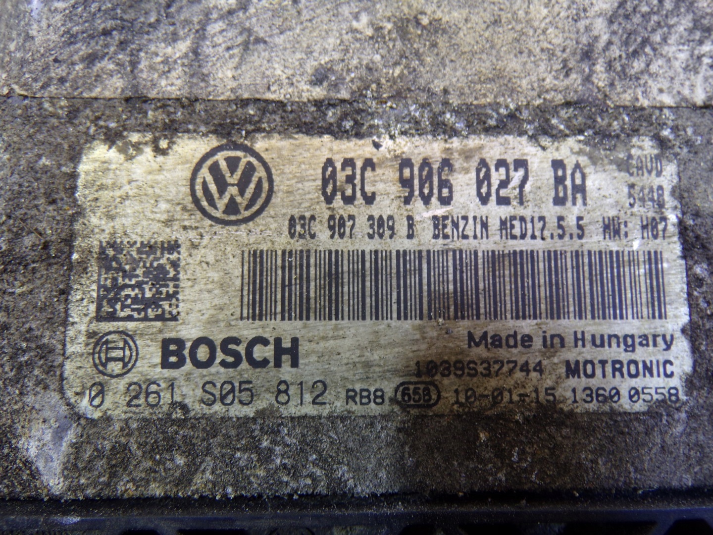 computer control unit of the engine VOLKSWAGEN SCIROCCO 1.4 TFSI 03C906027BA
