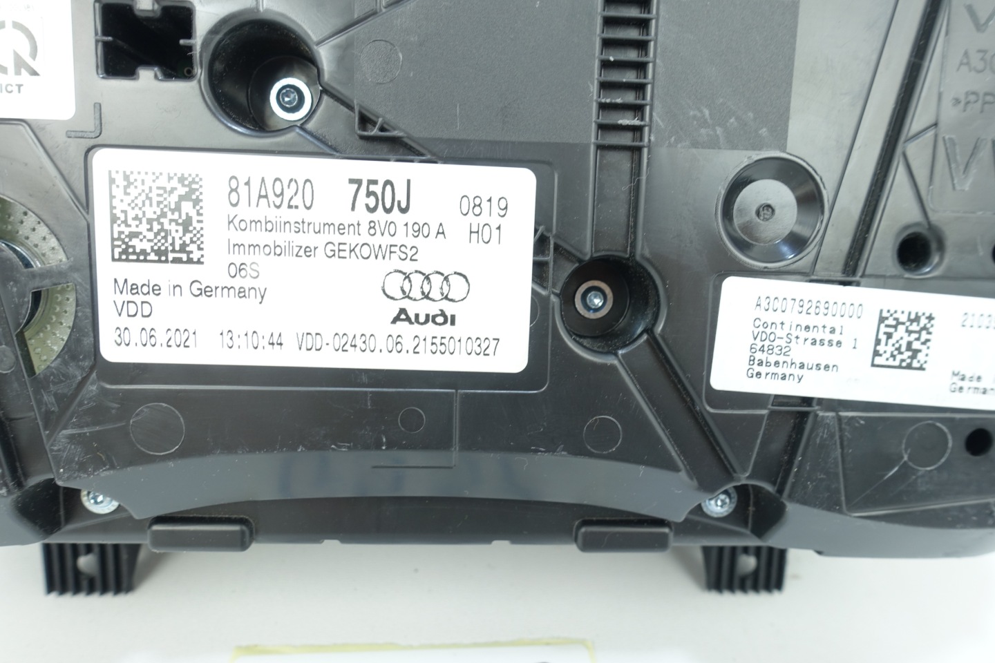 AUDI Q2 81A 2016- dials dials 81A920750J