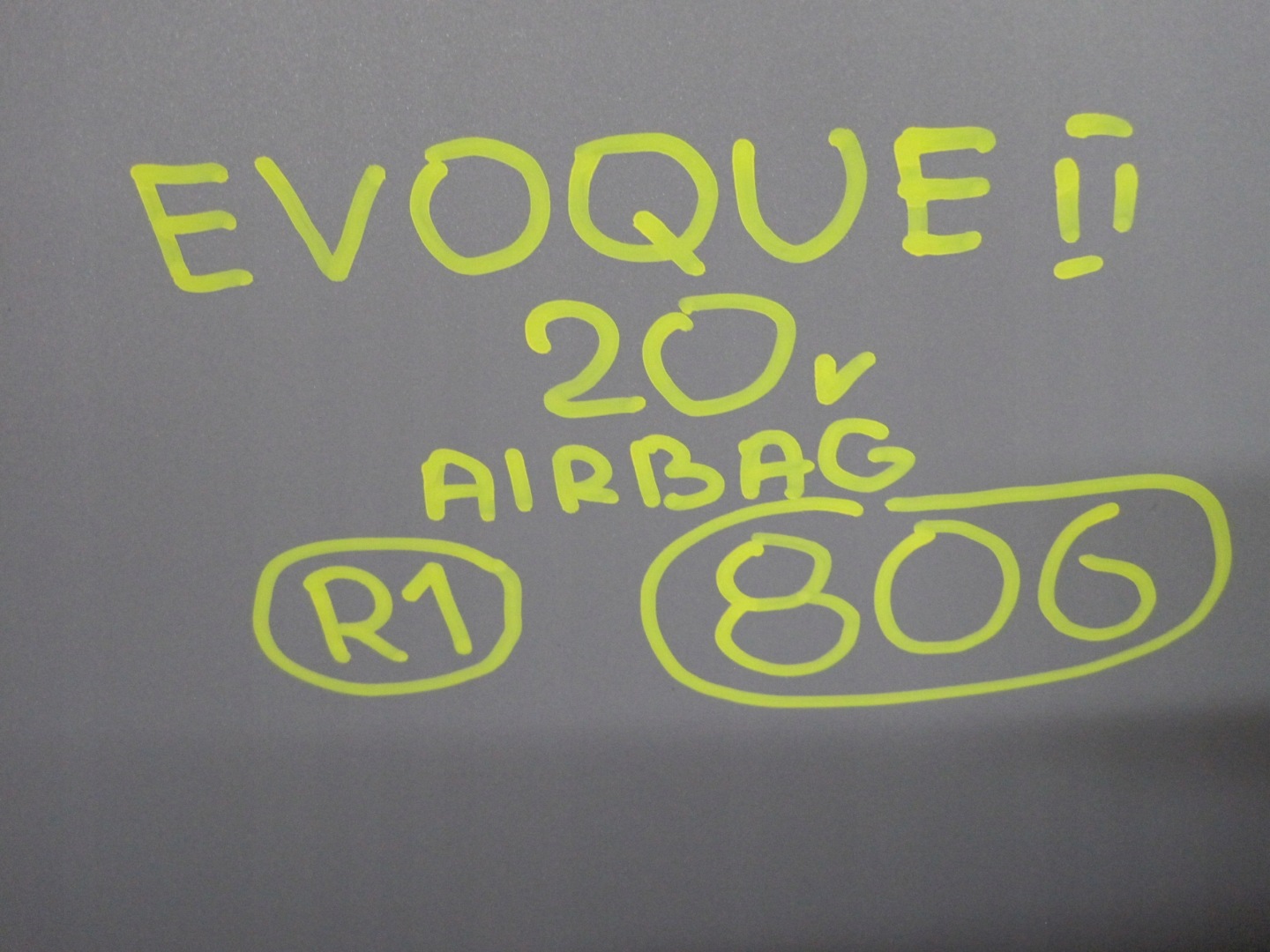 bonnet RANGE ROVER EVOQUE II airbag 20R