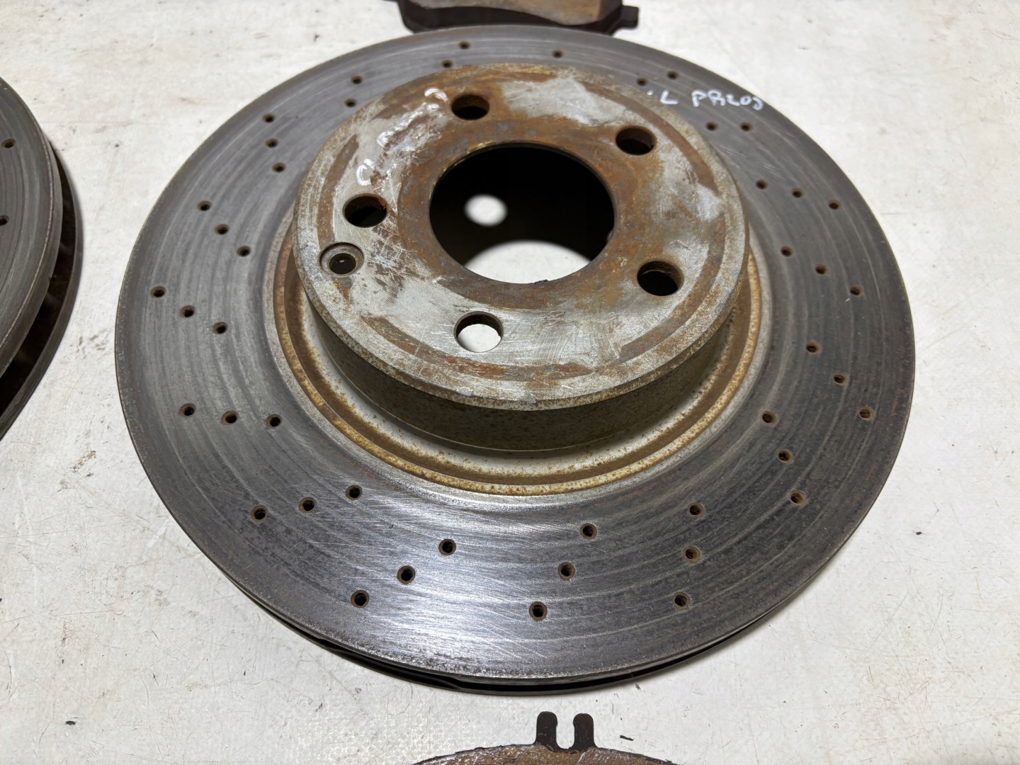 discs front front plates KOMPLET MERCEDES SL R230 W230