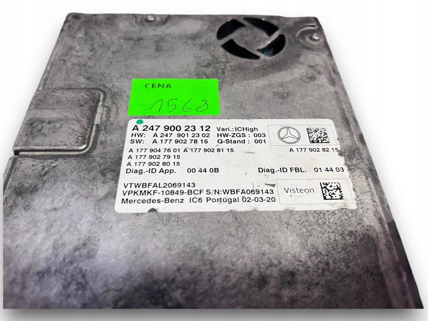 MERCEDES W247 Module Instruments tachymètre compte tours A2479002312 @M