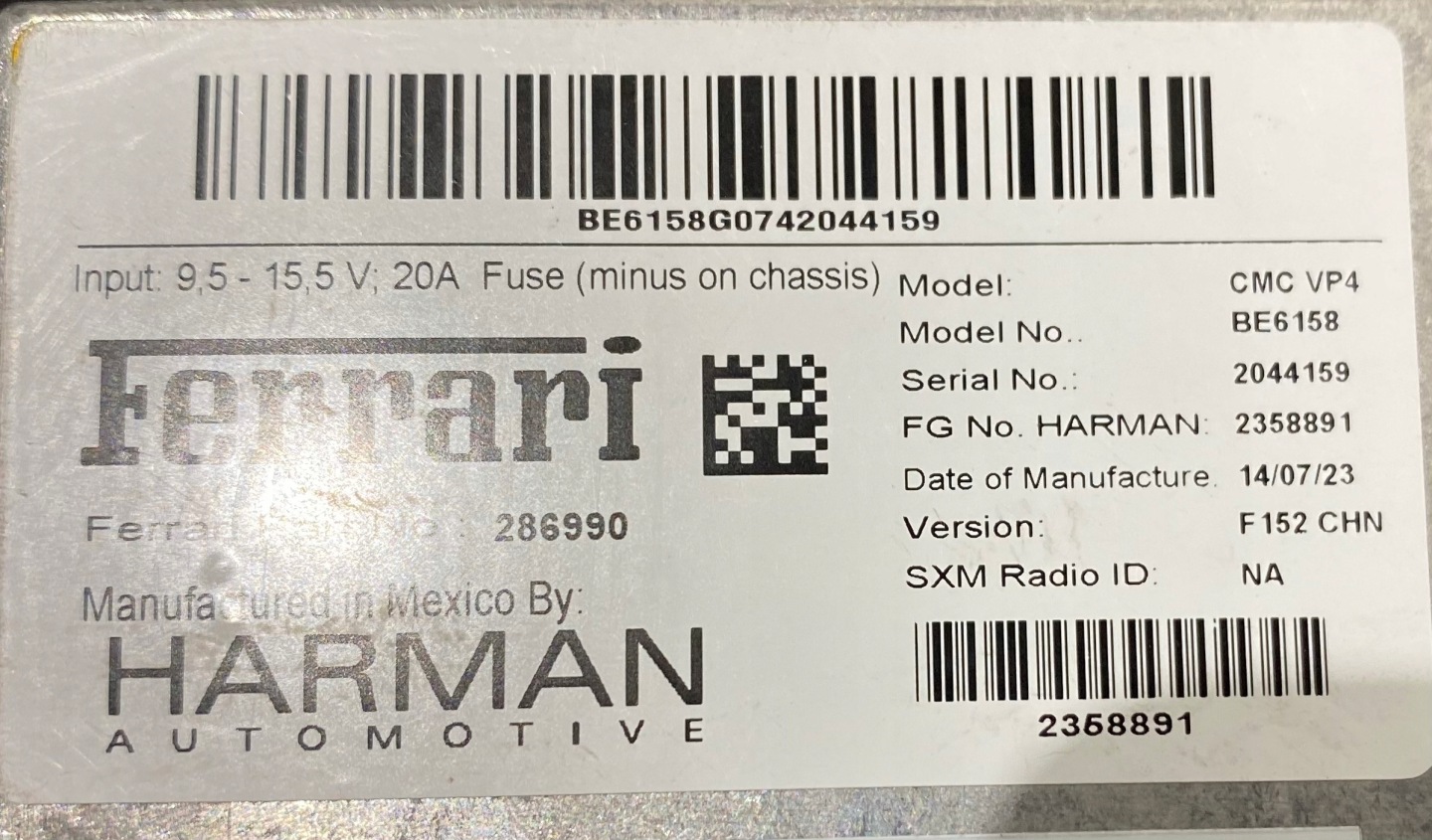 FERRARI F12 BERLINETTA module navigation devices 286990