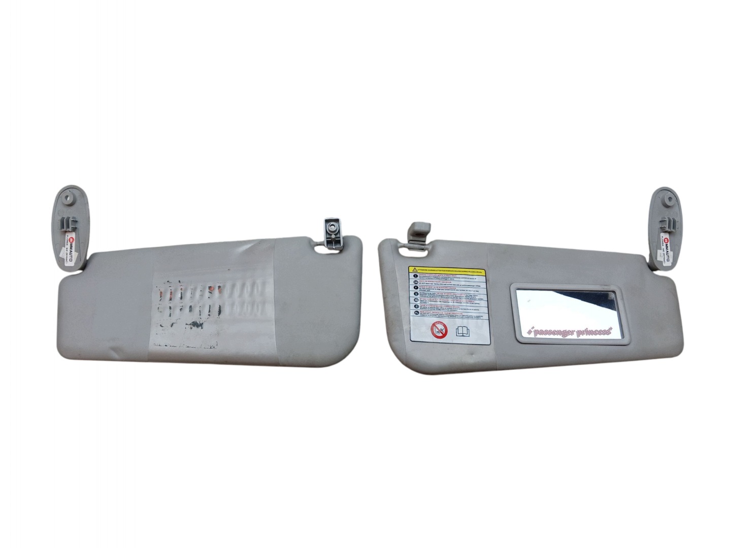 visor visor left right KOMPLET FIAT PUNTO EVO (2009-2012) EUROPA