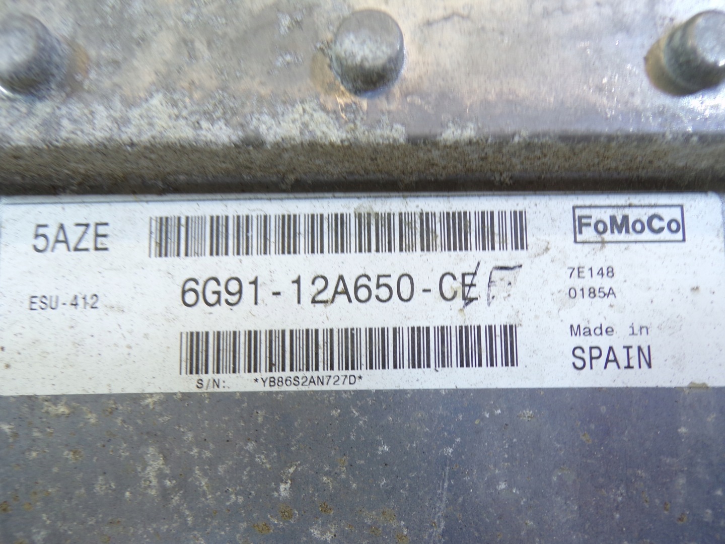 computer control unit of the engine FORD MONDEO 4 IV 2.0 16V 6G91-12650-CE