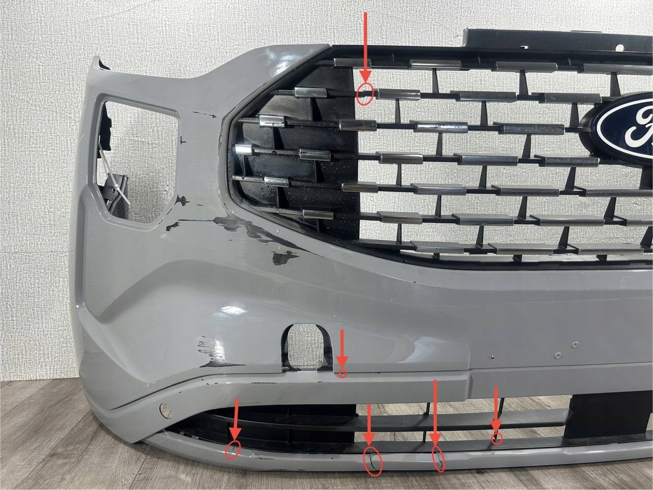 FORD E-TRANSIT CUSTOM II MK2 2023-> bumper front PZ31-17F003-F