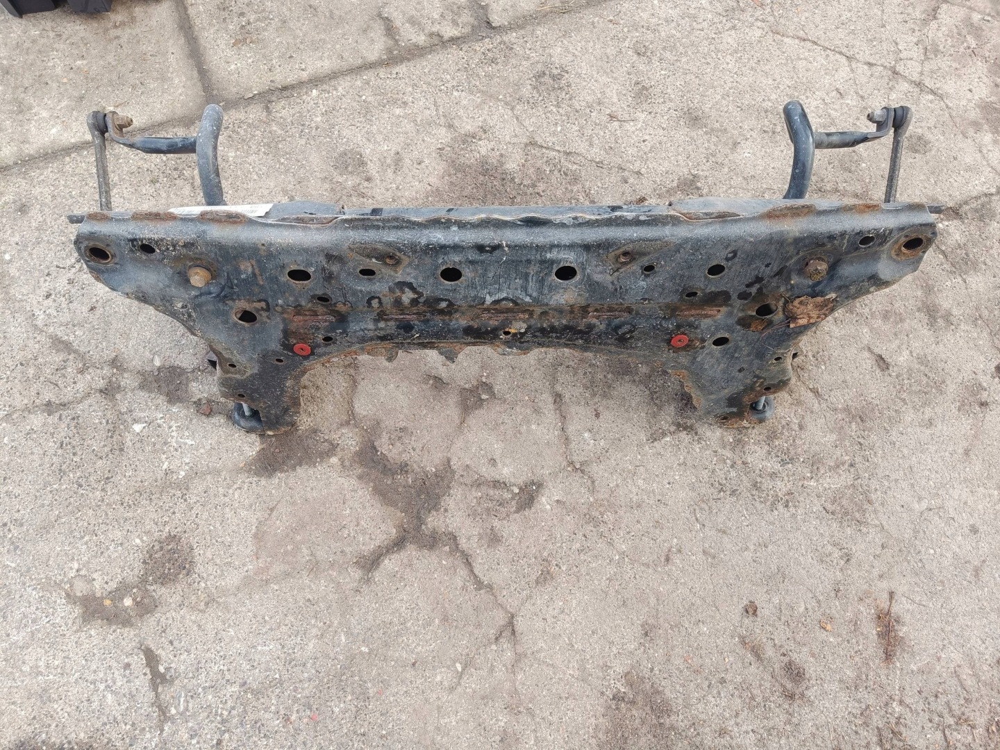 Ford Fiesta MK7 2016 sider front axle beam of the engine