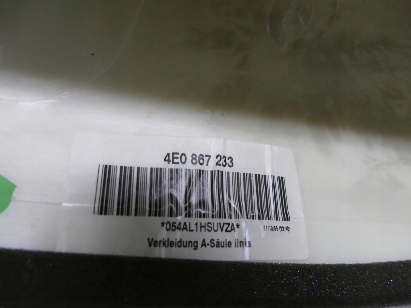 AUDI A8 D3 LIFT cover moulding SLUPKA left front