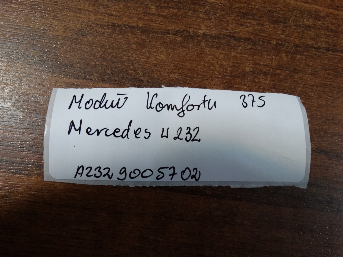 IDEALNY module control unit KOMFORTU MERCEDES W232 1 9