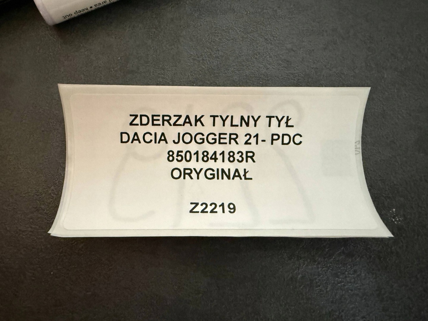 bumper rear rear part DACIA JOGGER 21- PDC original 850184183R