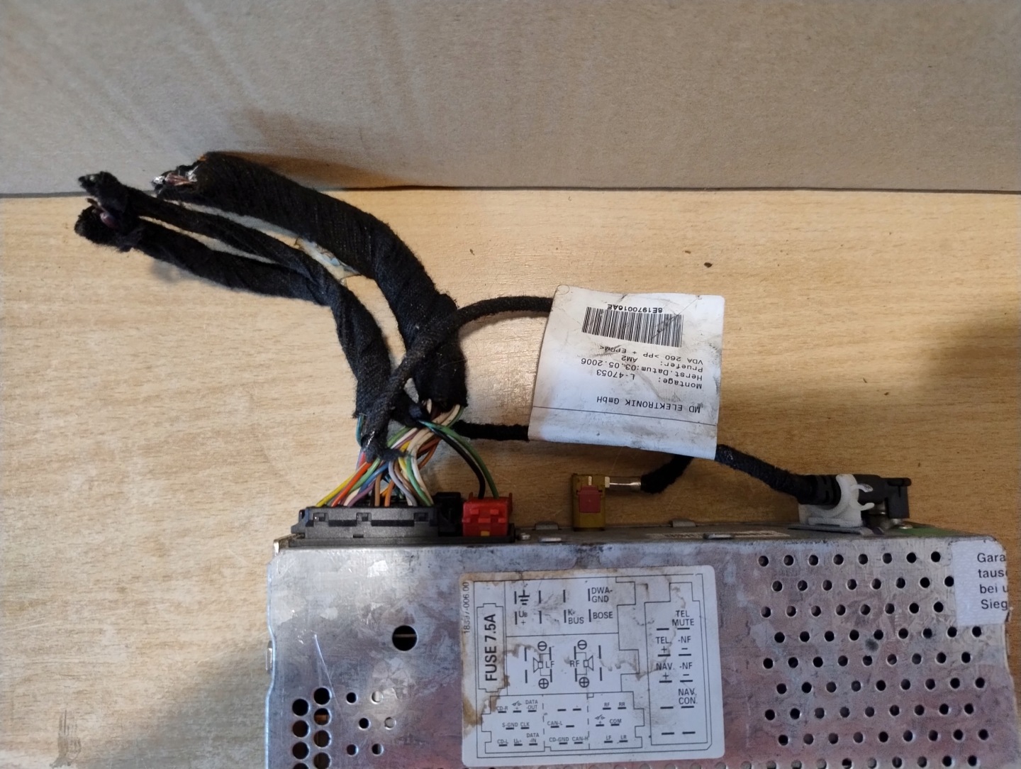 RADIO AUDI CONCERT AUDI A4 B7 CHROM 8E0035186AA