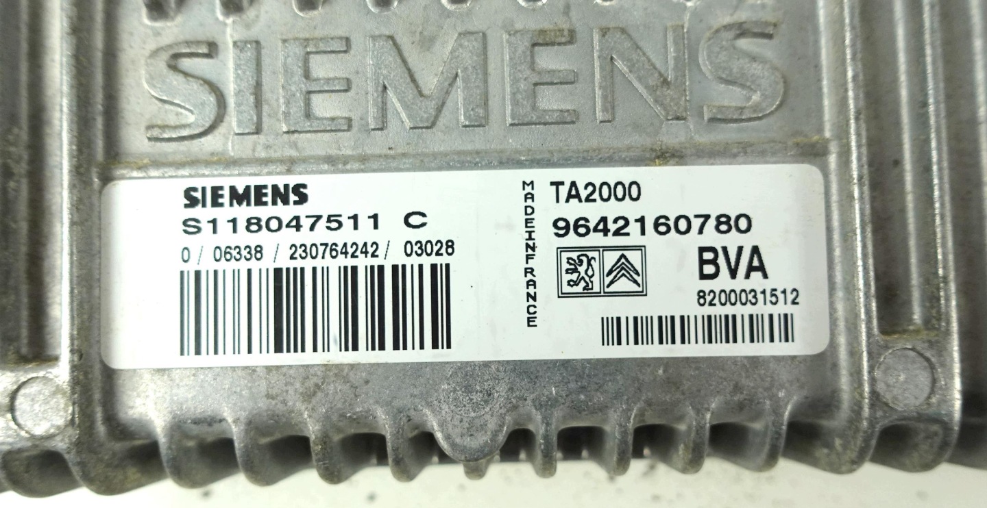 ordinateur boîte de vitesses engrenage unité de commande électronique uce CITROEN C3 et 1 9642160780 S118047511C