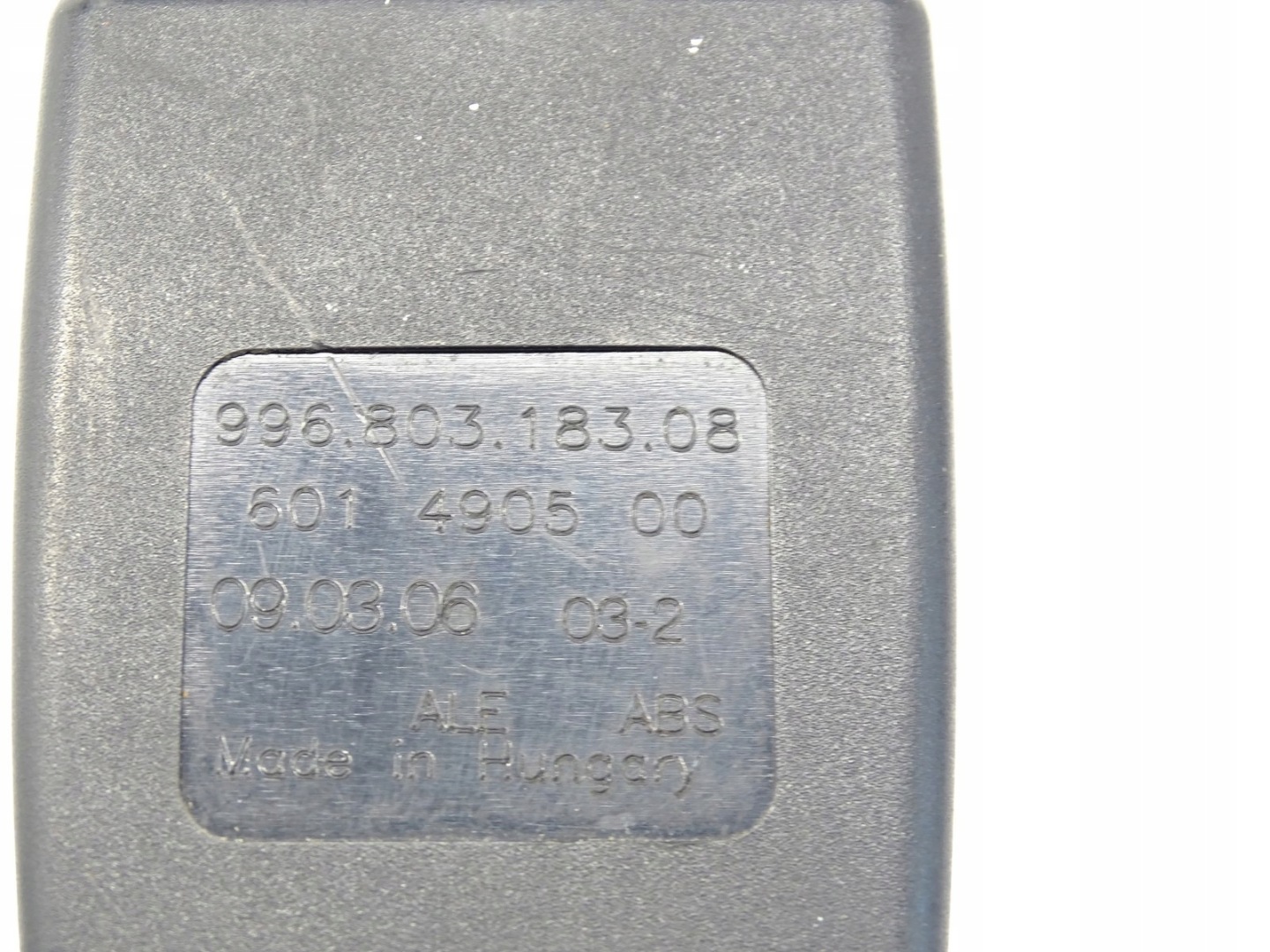 ZAPINKA PASOW safety left front PORSCHE 987 99680318308