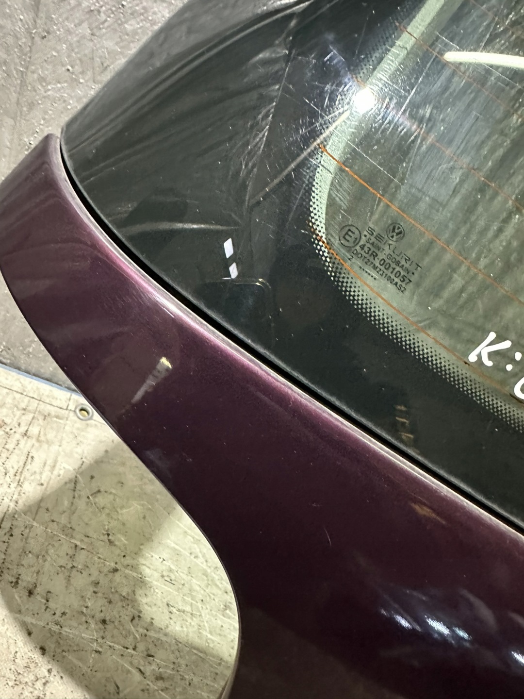 trunk door boot VOLKSWAGEN VW POLO IV LC3W