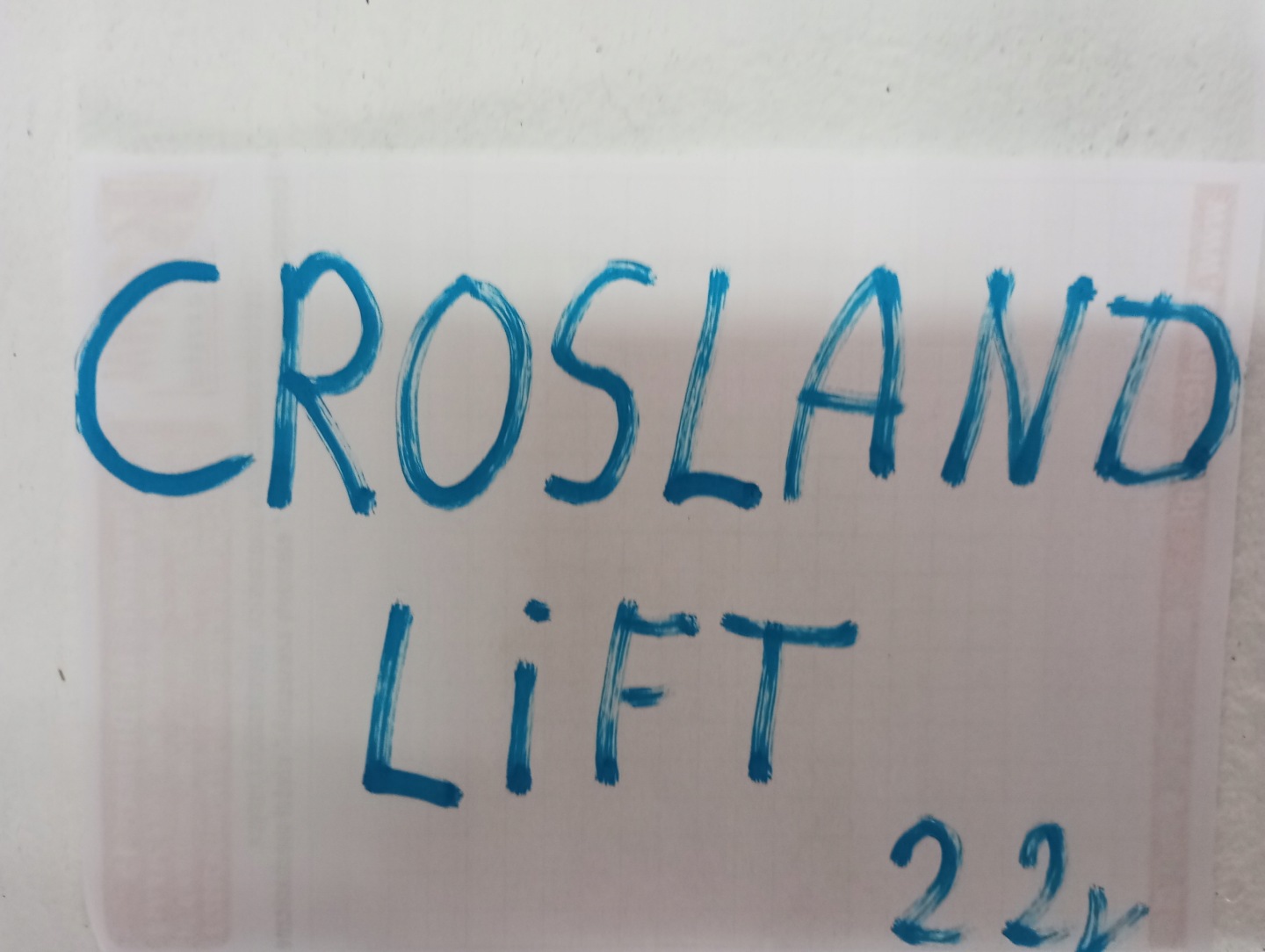 dashboard OPEL CROSSLAND LIFT 22R
