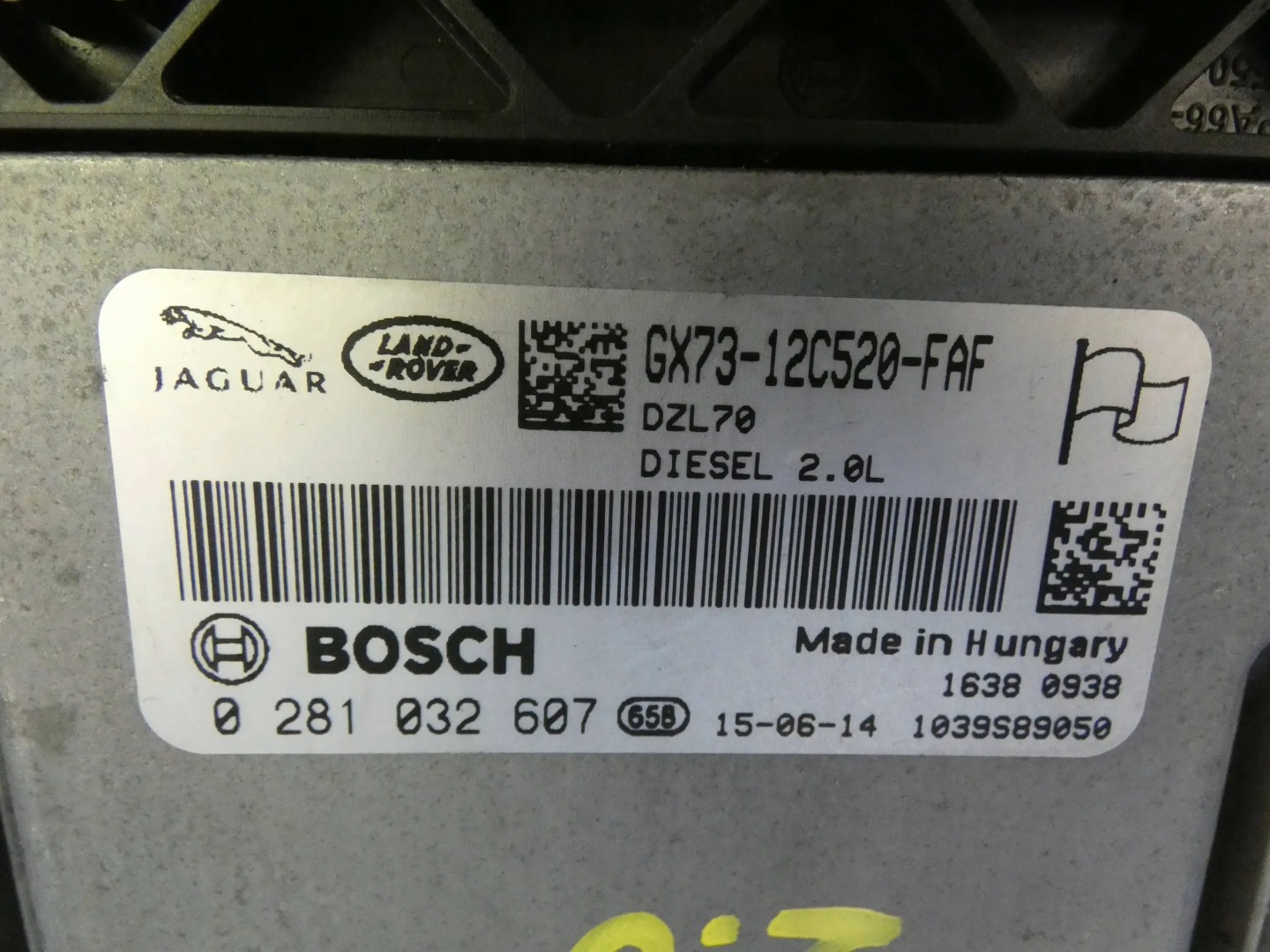 JAGUAR XF X260 XE X760 2.0 D 204 DTD computer control unit of the engine