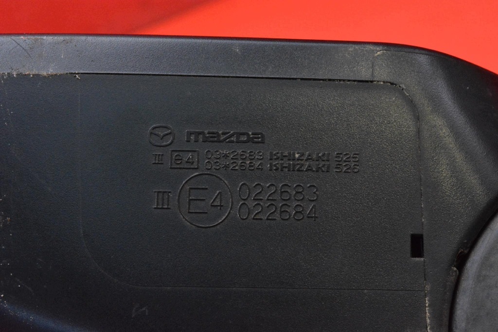 mirror left graphitic EU 022683 MAZDA 2 II DE 07-10 7 PIN